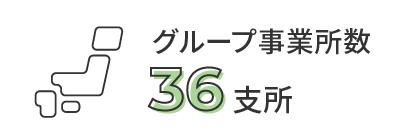 グループ事業所数36支社